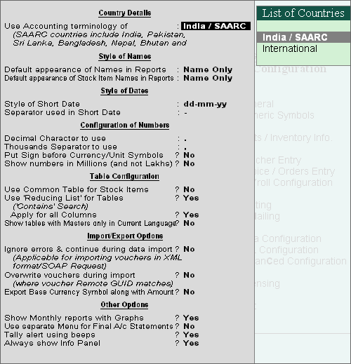Modifying Reports in TallyERP9